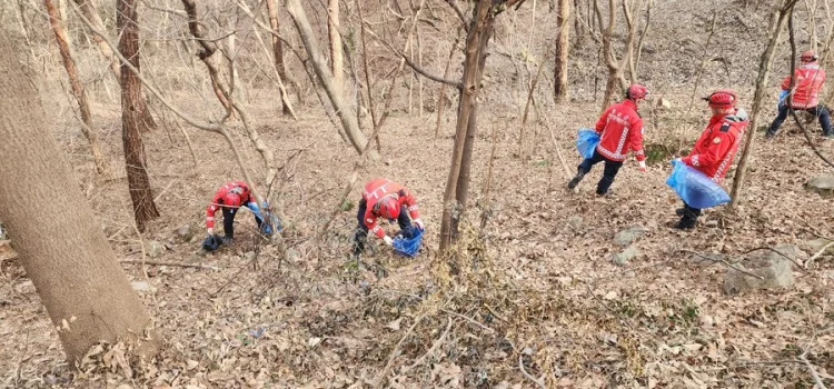 화순군, 명절 앞두고 산림재난대응단 산지정화 활동 추진