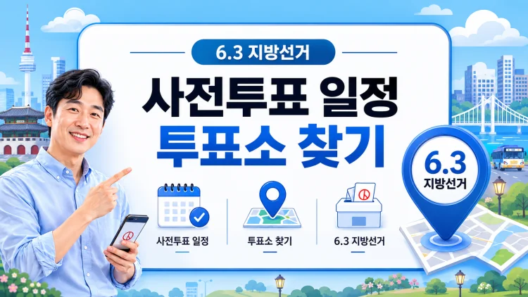 2026 지방선거 투표소 찾기부터 사전투표 일정과 절차 안내