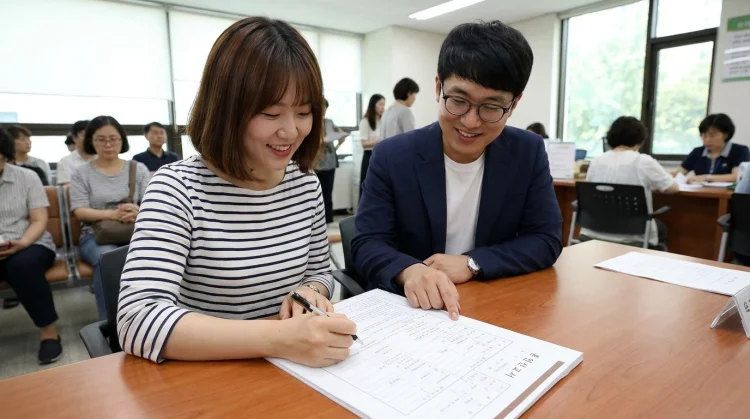혼인신고서 작성방법